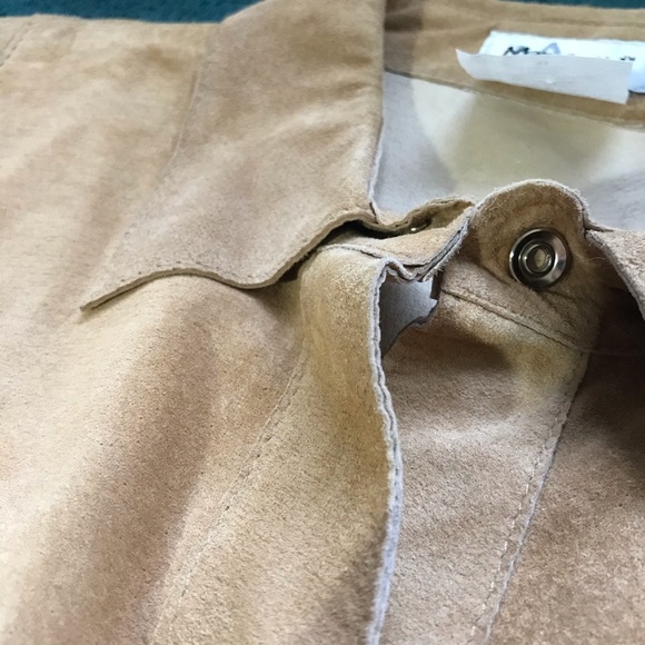 Sold! NWT Vintage 100% Suede Neiman Marcus blouse - Picture 8 of 8